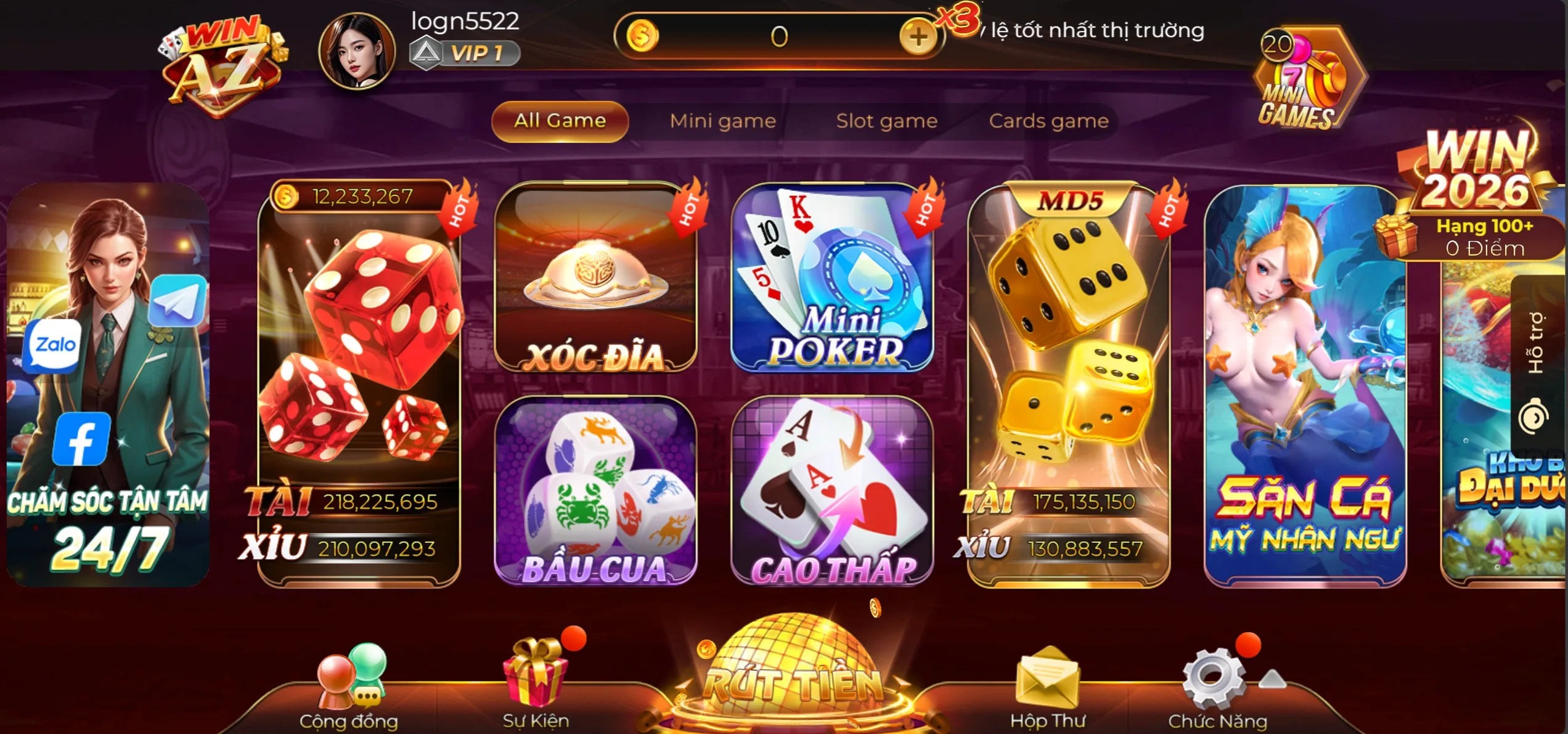 Sân chơi cá cược Winaz chuyên nghiệp