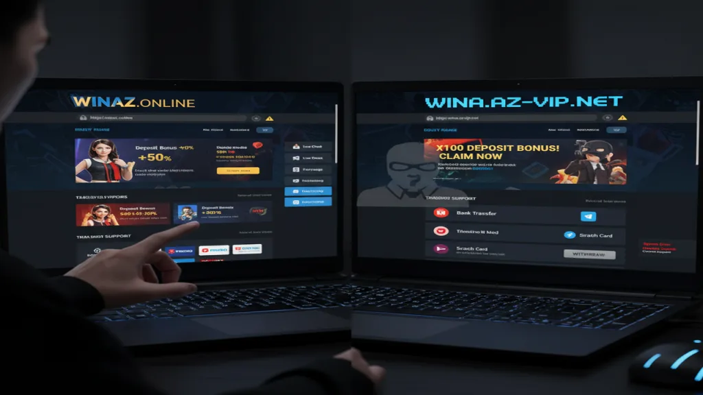 Nhận biết trang lừa đảo Winaz